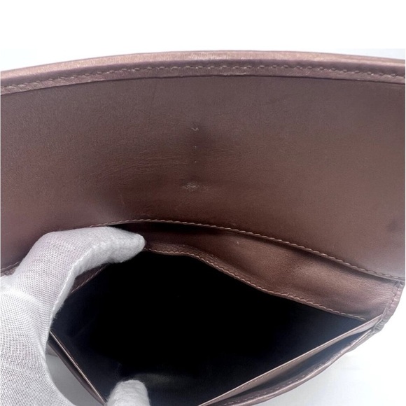 AUTHENTIC GUCCI GG MONOGRAM PINK LEATHER TRIM LOVELY HEARTS WALLET - Picture 4 of 11